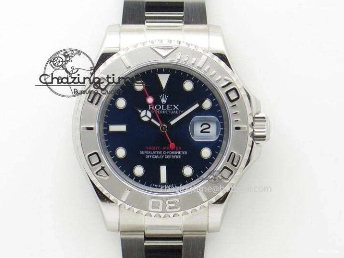 MiroTime 1227 Elegant Day Date 40mm SS BP Maker Best Edition Ice Blue Dial Diamond Markers On SS Bracelet ETA 3700